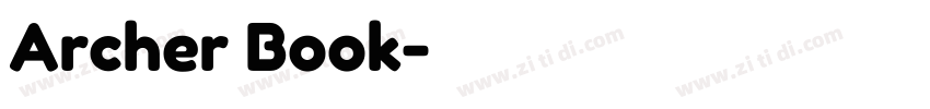 Archer Book字体转换
